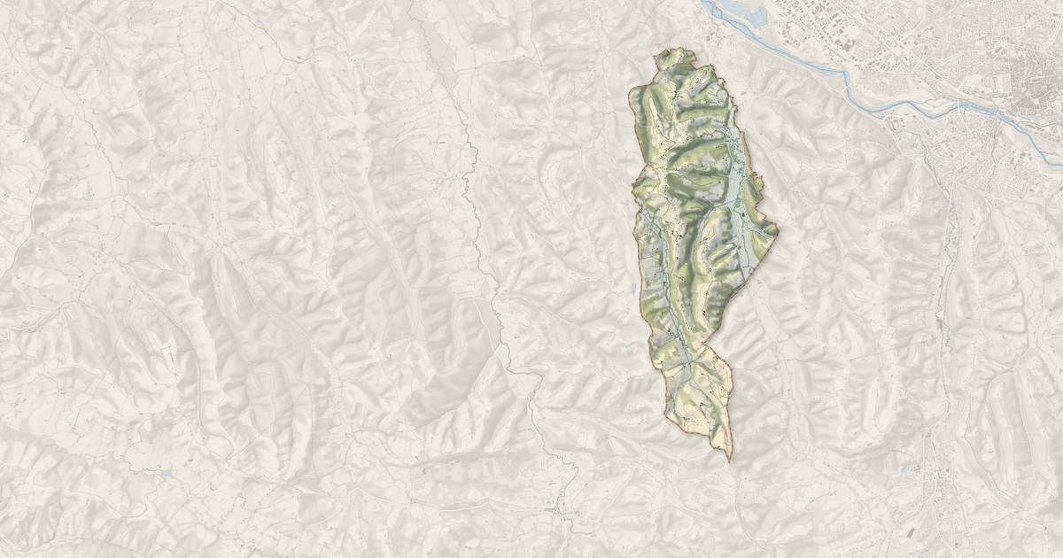 Portrait cartographique de Saint-Faust : relief, eau, forêts, bâti et voies, calculés à partir des données de l'IGN