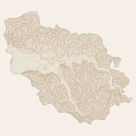 Salies-de-Béarn : courbes de niveau