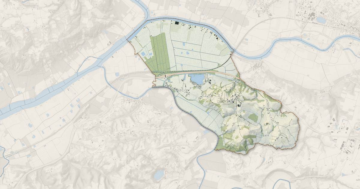 Portrait cartographique de Sames : relief, eau, forêts, bâti et voies, calculés à partir des données de l'IGN