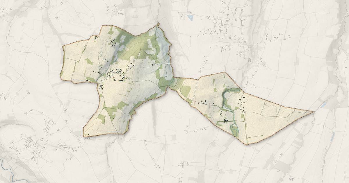 Portrait cartographique de Saubole : relief, eau, forêts, bâti et voies, calculés à partir des données de l'IGN