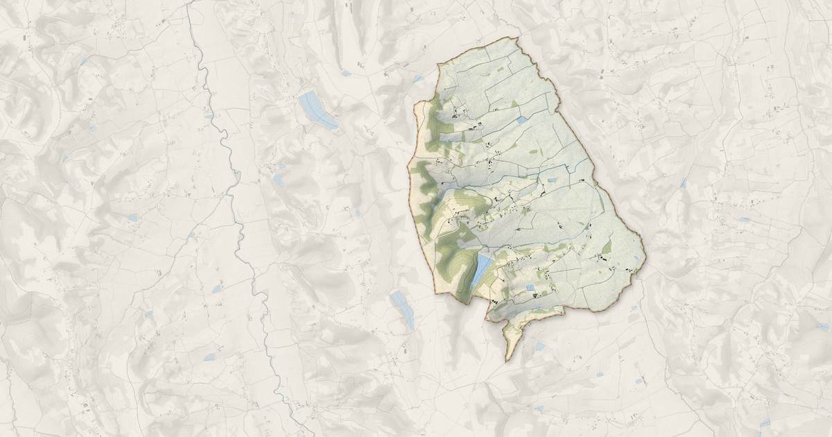 Portrait cartographique de Séméacq-Blachon : relief, eau, forêts, bâti et voies, calculés à partir des données de l'IGN
