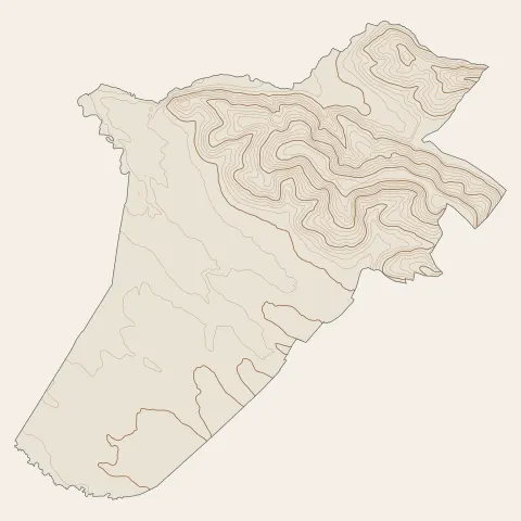 Serres-Castet : courbes de niveau