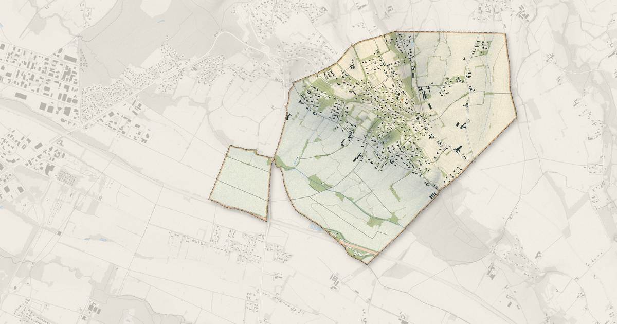 Portrait cartographique de Serres-Morlaàs : relief, eau, forêts, bâti et voies, calculés à partir des données de l'IGN