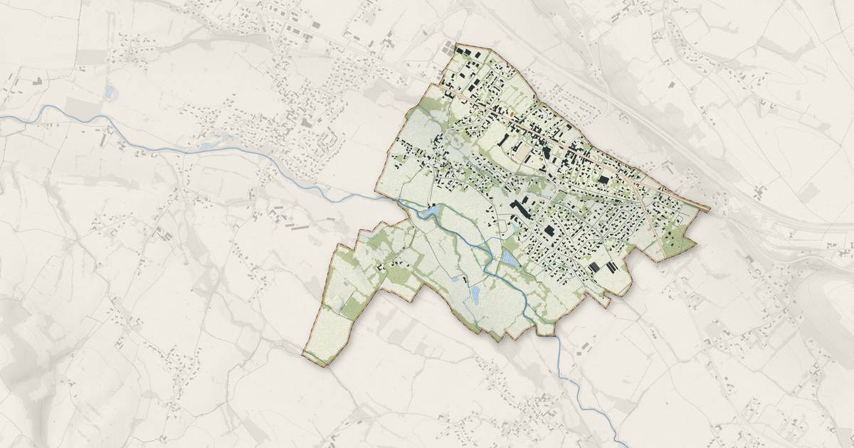Portrait cartographique de Soumoulou : relief, eau, forêts, bâti et voies, calculés à partir des données de l'IGN