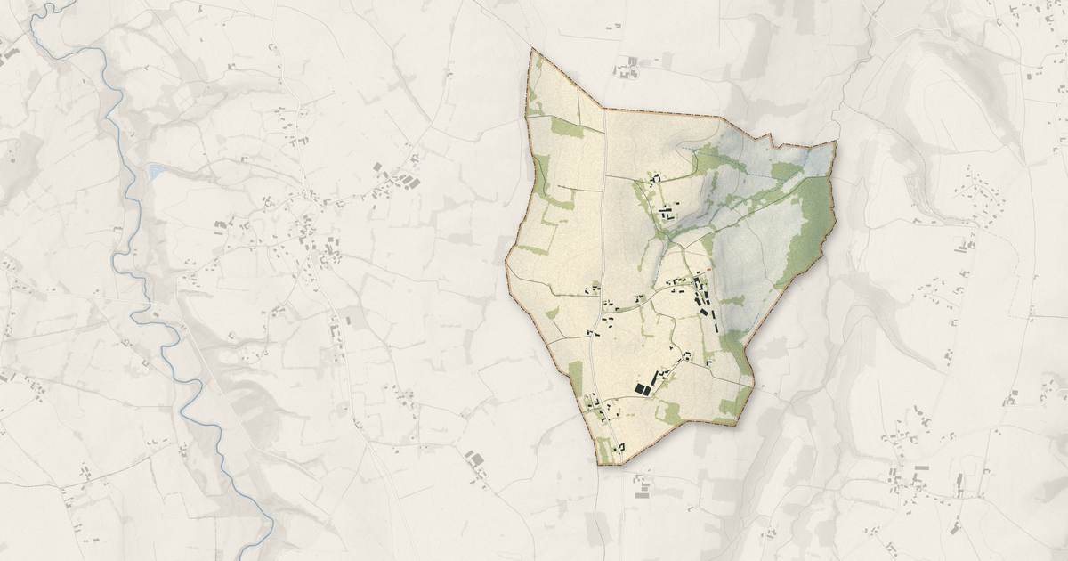 Portrait cartographique de Urost : relief, eau, forêts, bâti et voies, calculés à partir des données de l'IGN