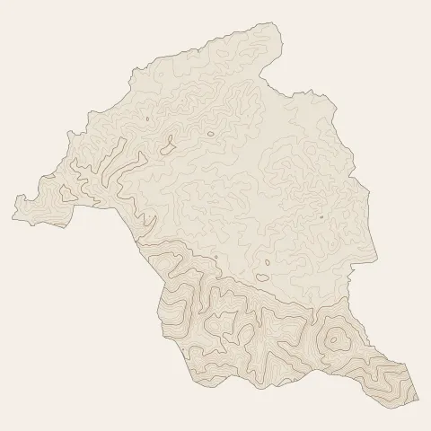 Urrugne : courbes de niveau