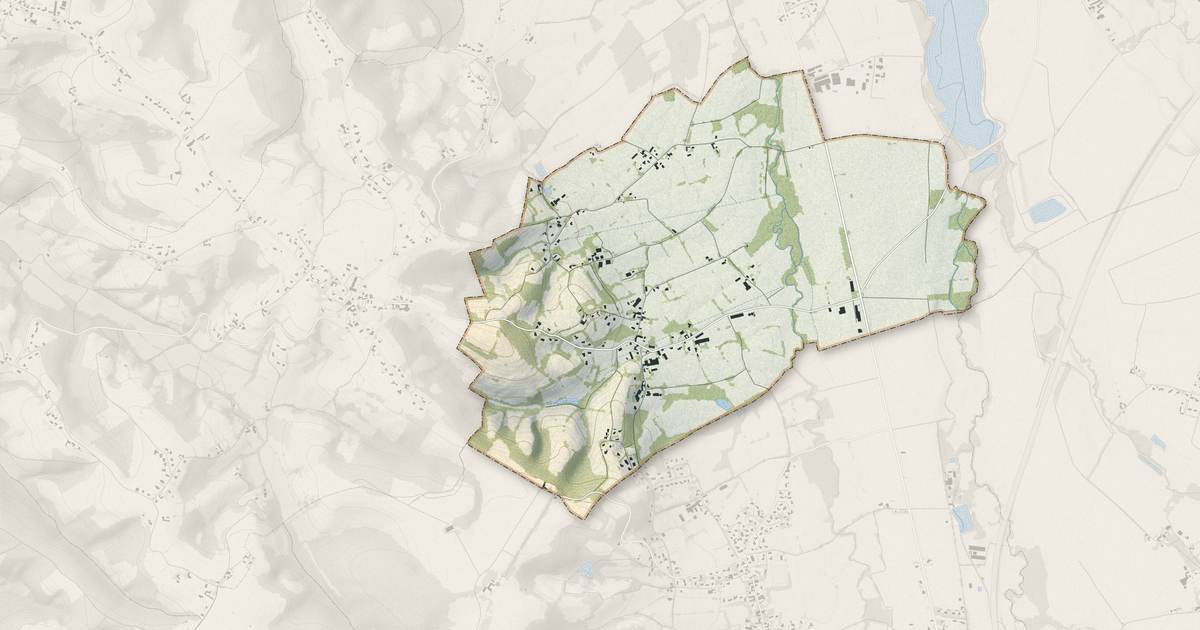 Portrait cartographique de Viellenave-d'Arthez : relief, eau, forêts, bâti et voies, calculés à partir des données de l'IGN