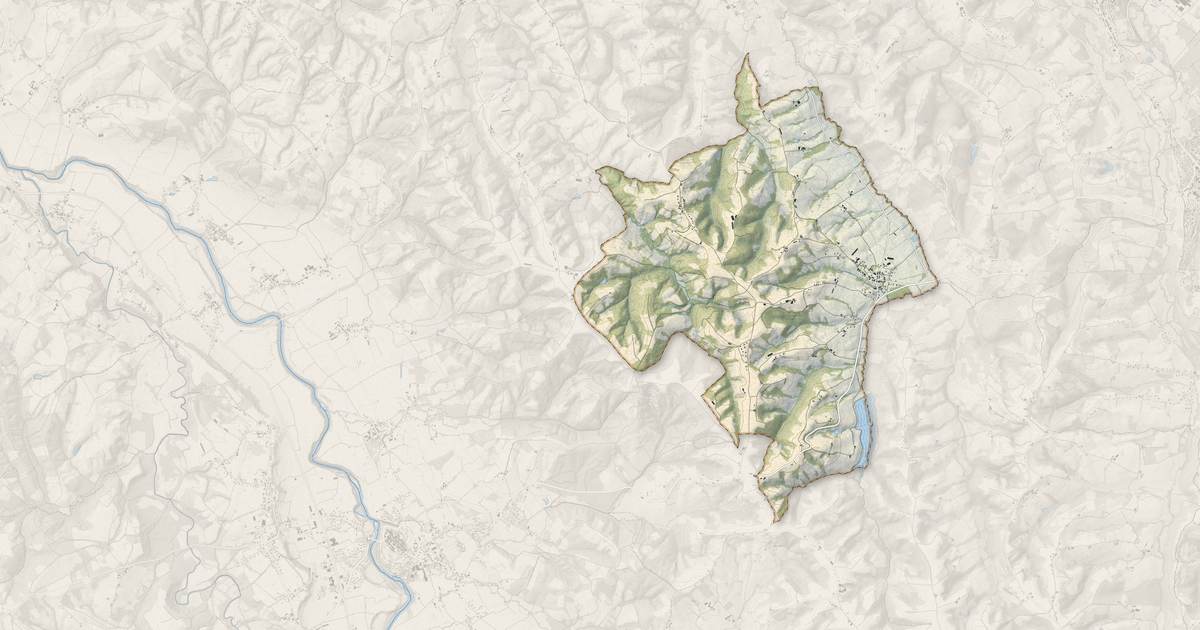 Portrait cartographique de Vielleségure : relief, eau, forêts, bâti et voies, calculés à partir des données de l'IGN