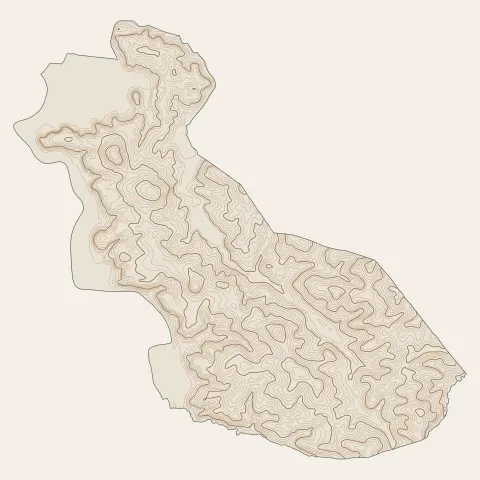Villefranque : courbes de niveau