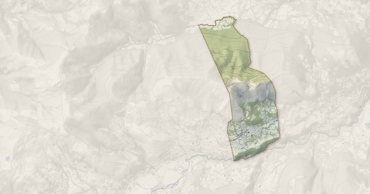 Portrait cartographique de Arcizans-Dessus : relief, eau, forêts, bâti et voies, calculés à partir des données de l'IGN