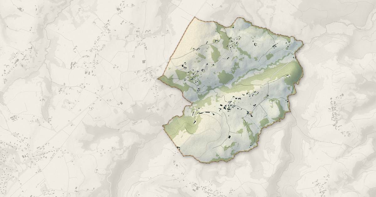 Portrait cartographique de Argelès-Bagnères : relief, eau, forêts, bâti et voies, calculés à partir des données de l'IGN