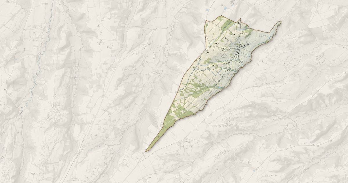 Portrait cartographique de Arné : relief, eau, forêts, bâti et voies, calculés à partir des données de l'IGN