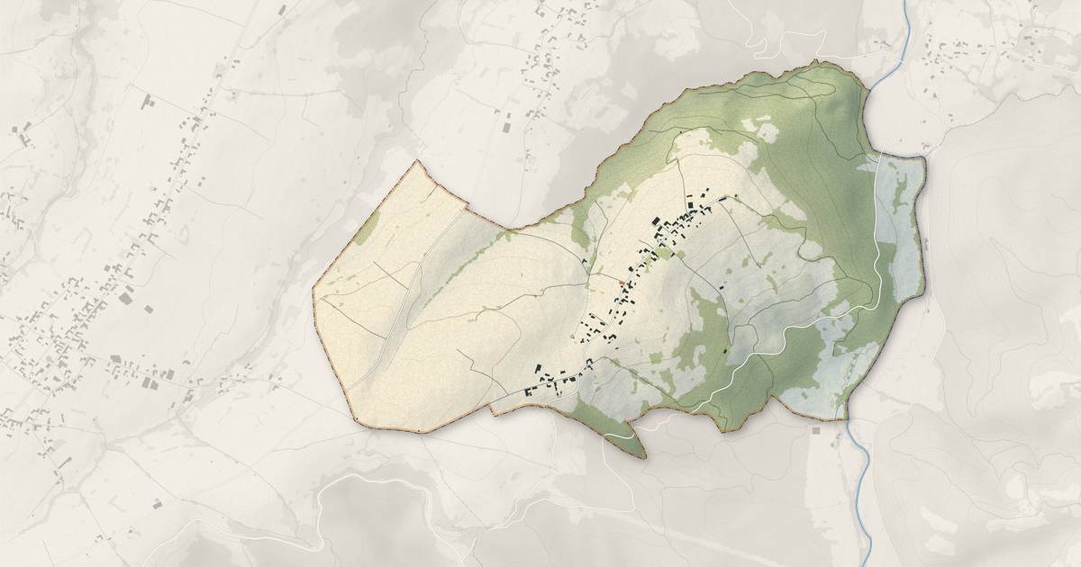 Portrait cartographique de Artiguemy : relief, eau, forêts, bâti et voies, calculés à partir des données de l'IGN