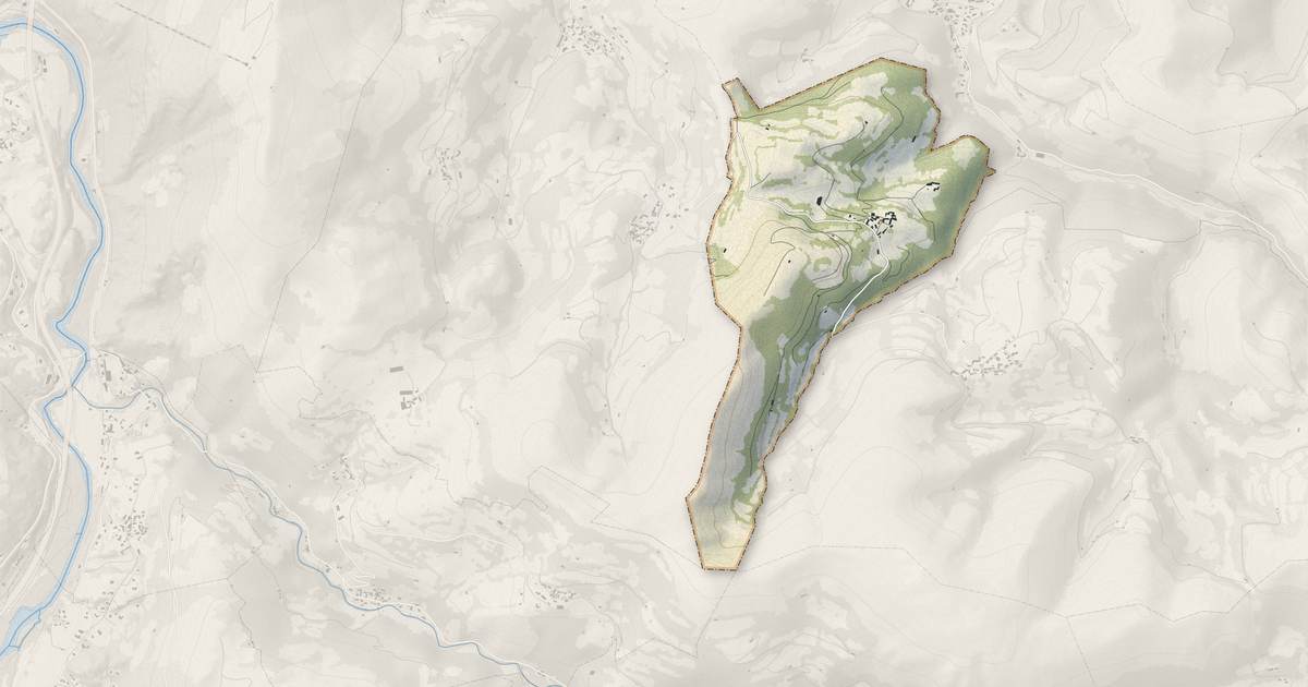 Portrait cartographique de Artigues : relief, eau, forêts, bâti et voies, calculés à partir des données de l'IGN
