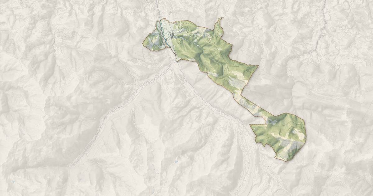 Portrait cartographique de Asté : relief, eau, forêts, bâti et voies, calculés à partir des données de l'IGN