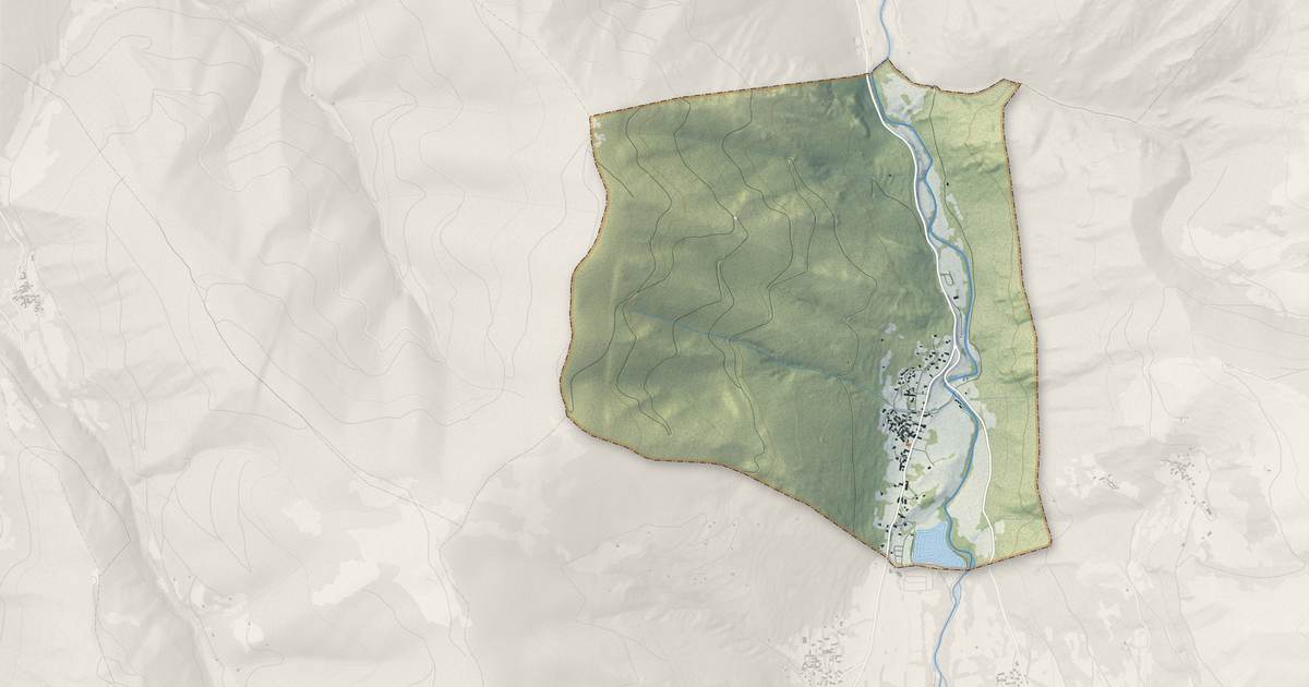 Portrait cartographique de Avajan : relief, eau, forêts, bâti et voies, calculés à partir des données de l'IGN