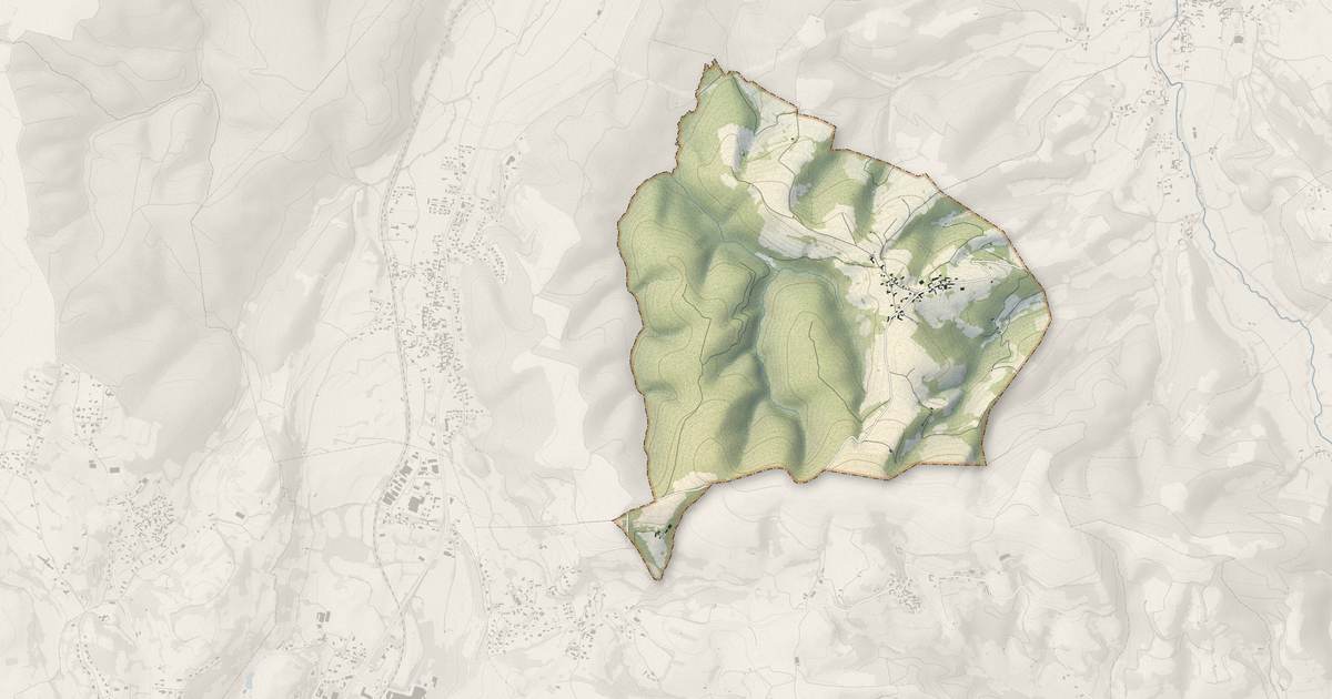 Portrait cartographique de Averan : relief, eau, forêts, bâti et voies, calculés à partir des données de l'IGN