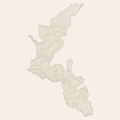 Bagnères-de-Bigorre : courbes de niveau