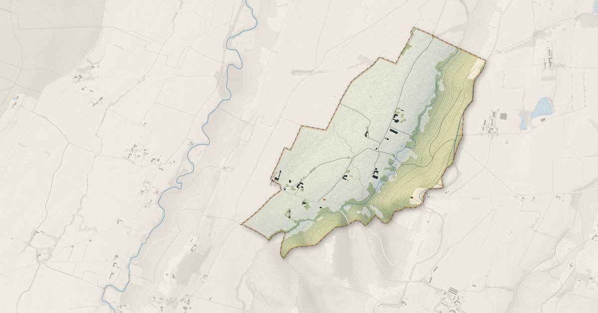 Portrait cartographique de Barthe : relief, eau, forêts, bâti et voies, calculés à partir des données de l'IGN