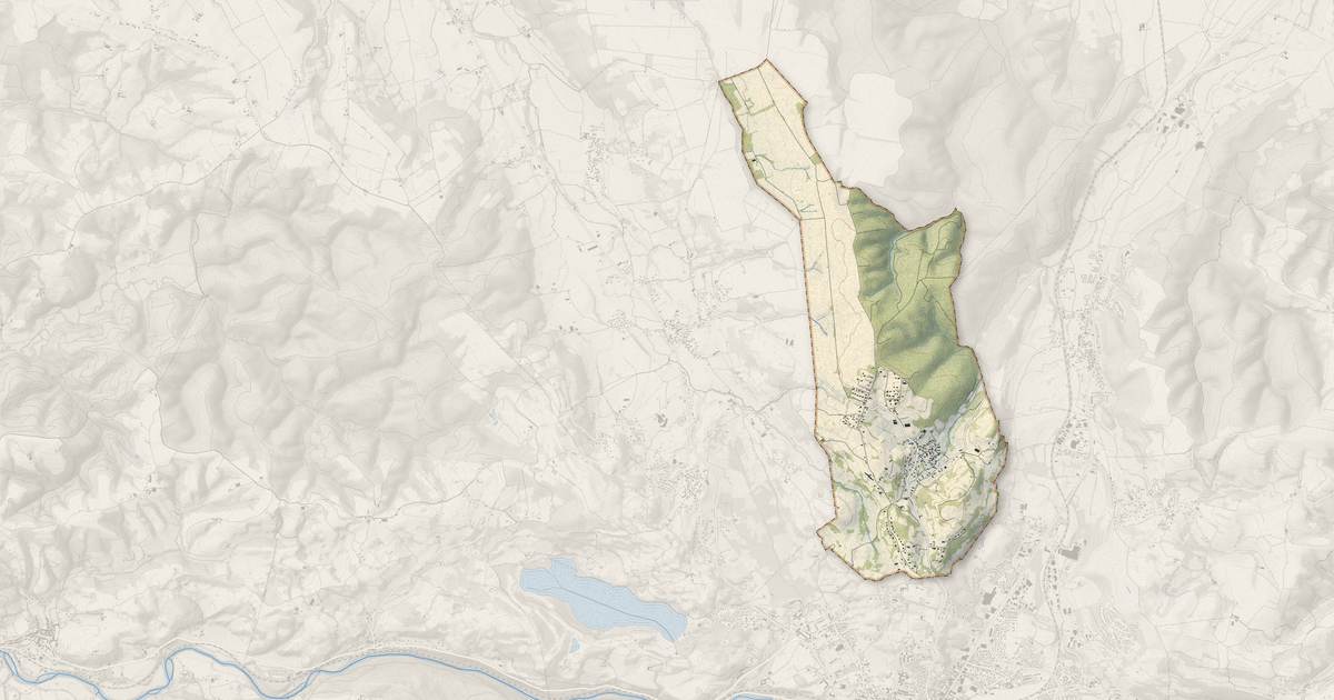 Portrait cartographique de Bartrès : relief, eau, forêts, bâti et voies, calculés à partir des données de l'IGN
