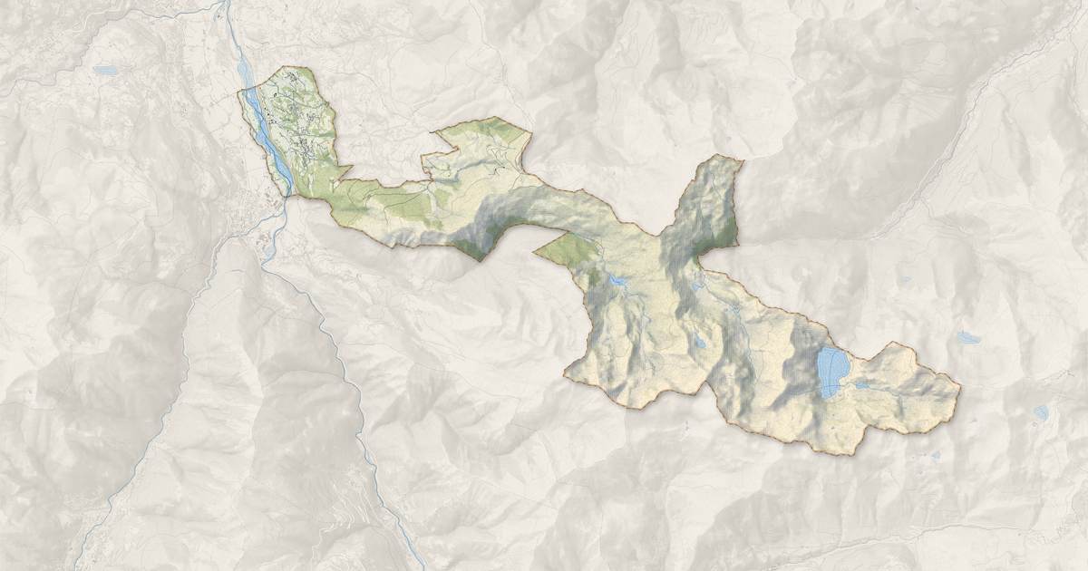 Portrait cartographique de Beaucens : relief, eau, forêts, bâti et voies, calculés à partir des données de l'IGN