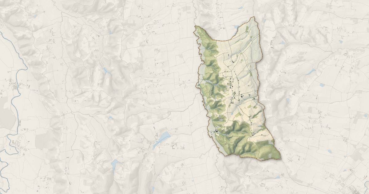 Portrait cartographique de Bernadets-Debat : relief, eau, forêts, bâti et voies, calculés à partir des données de l'IGN