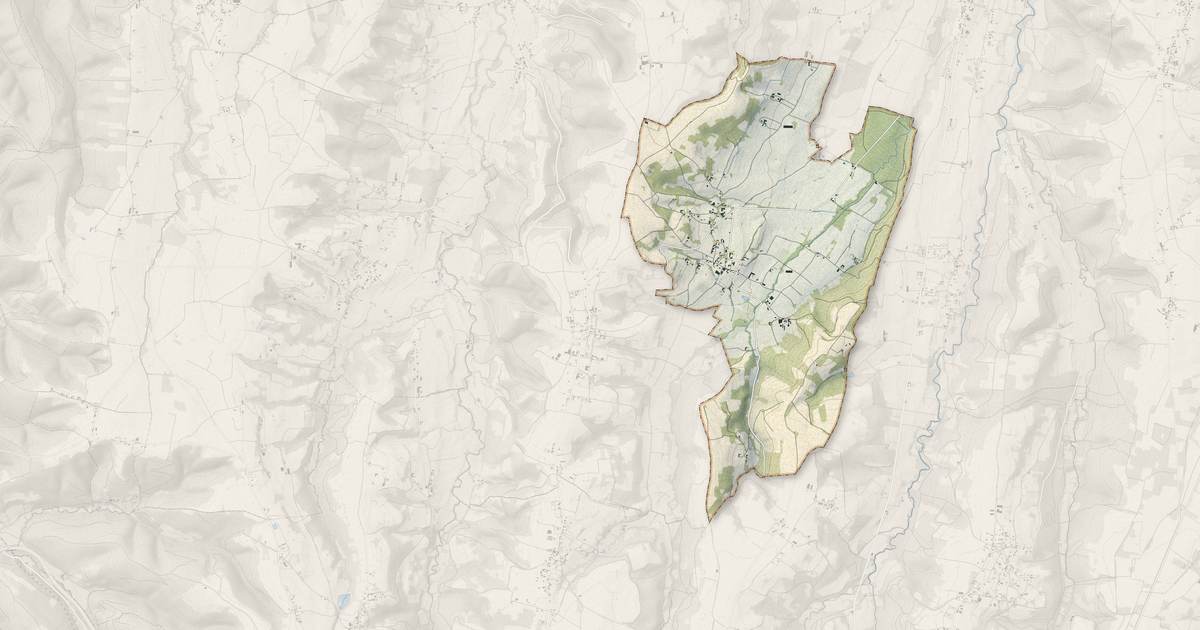 Portrait cartographique de Bonrepos : relief, eau, forêts, bâti et voies, calculés à partir des données de l'IGN