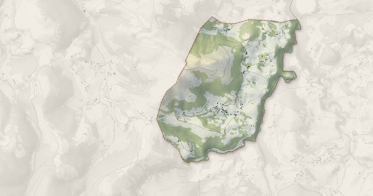 Portrait cartographique de Bulan : relief, eau, forêts, bâti et voies, calculés à partir des données de l'IGN