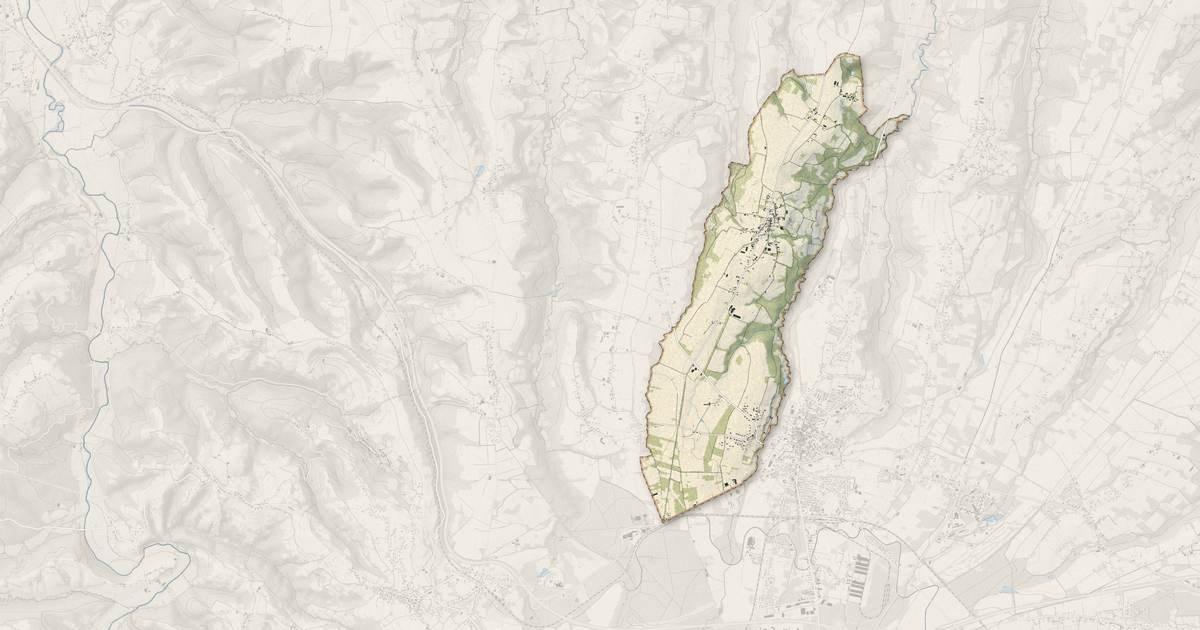 Portrait cartographique de Campistrous : relief, eau, forêts, bâti et voies, calculés à partir des données de l'IGN