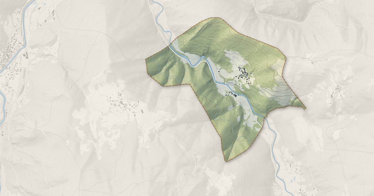 Portrait cartographique de Cazaux-Debat : relief, eau, forêts, bâti et voies, calculés à partir des données de l'IGN