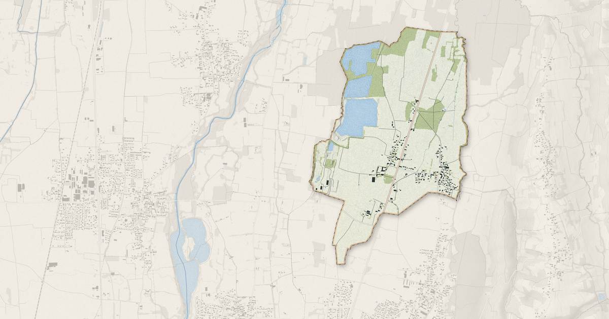 Portrait cartographique de Chis : relief, eau, forêts, bâti et voies, calculés à partir des données de l'IGN