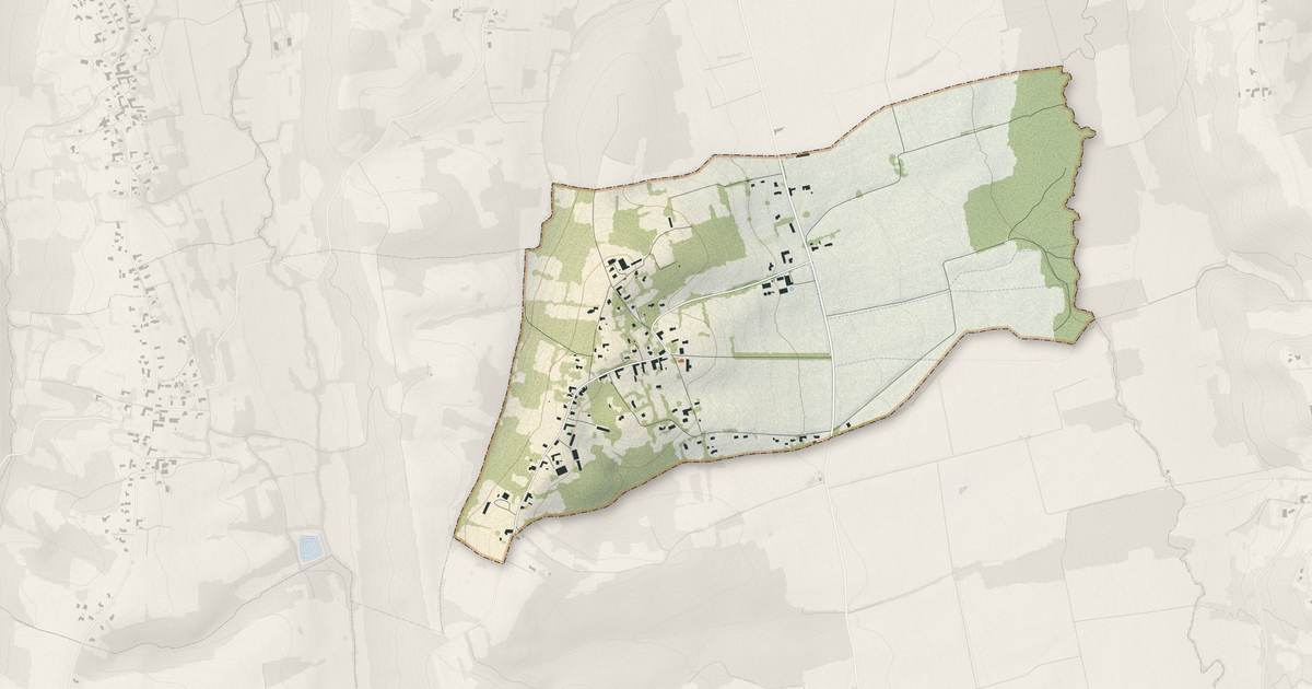 Portrait cartographique de Collongues : relief, eau, forêts, bâti et voies, calculés à partir des données de l'IGN