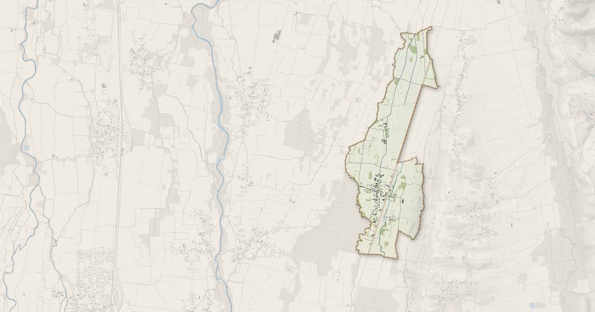 Portrait cartographique de Escondeaux : relief, eau, forêts, bâti et voies, calculés à partir des données de l'IGN