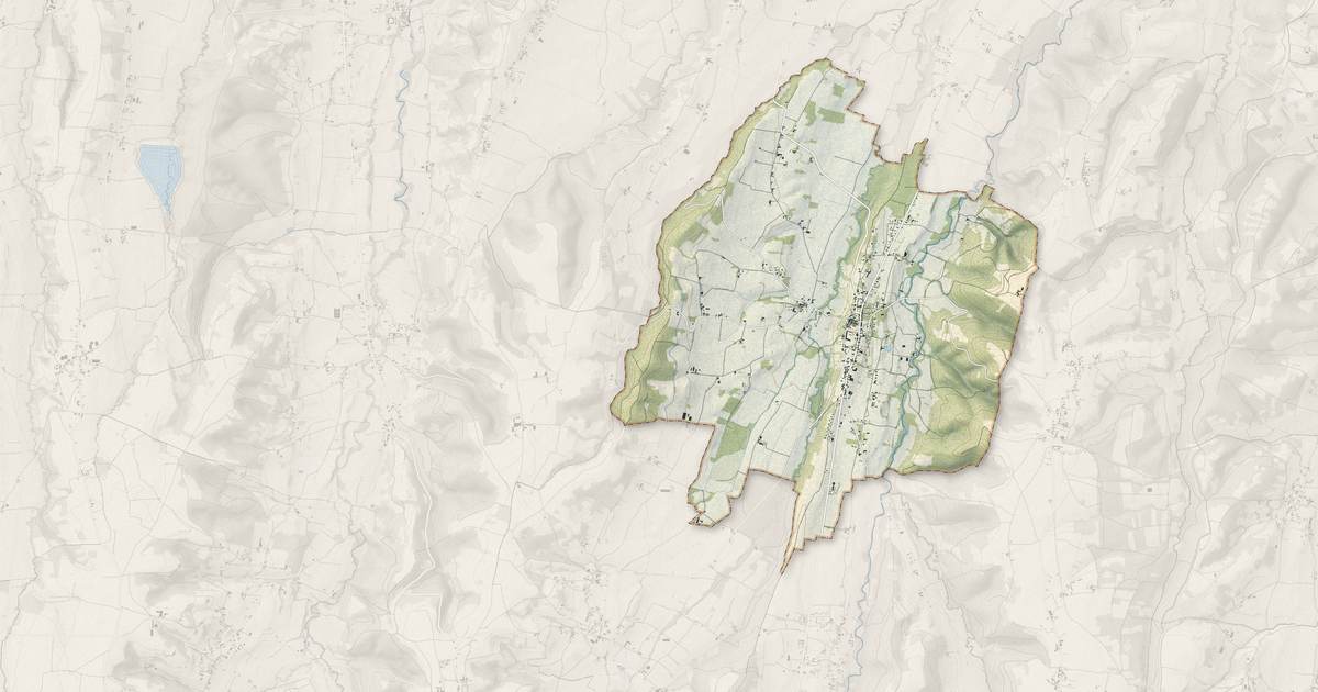 Portrait cartographique de Galan : relief, eau, forêts, bâti et voies, calculés à partir des données de l'IGN