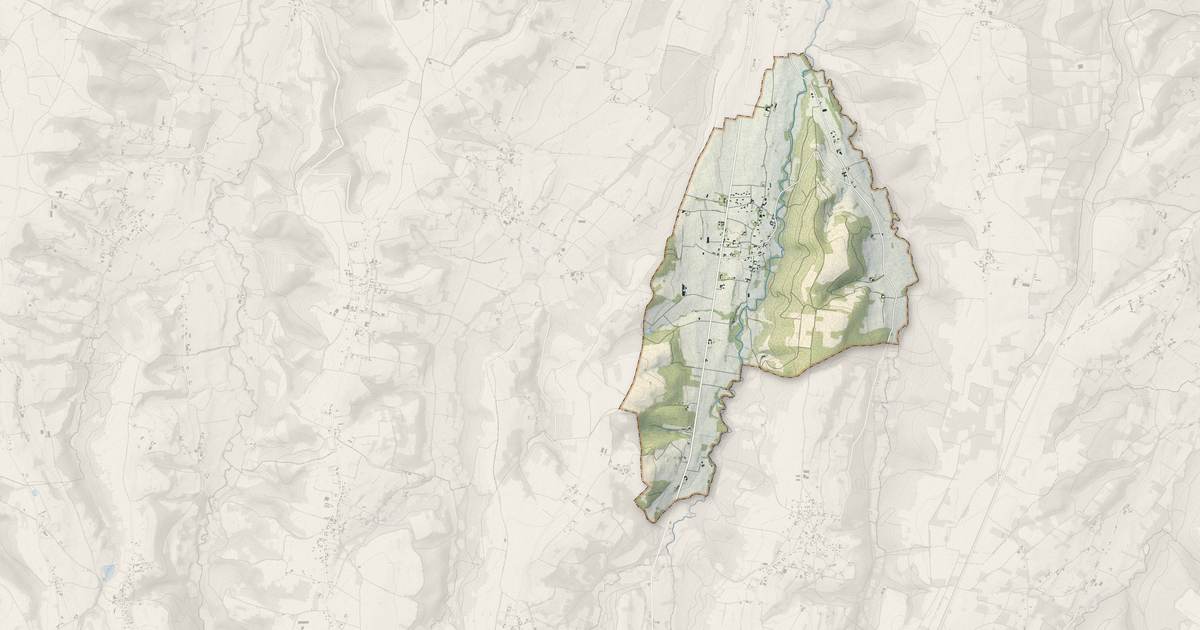 Portrait cartographique de Galez : relief, eau, forêts, bâti et voies, calculés à partir des données de l'IGN