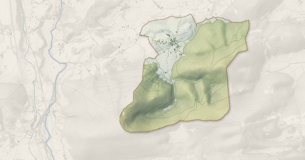 Portrait cartographique de Gazave : relief, eau, forêts, bâti et voies, calculés à partir des données de l'IGN