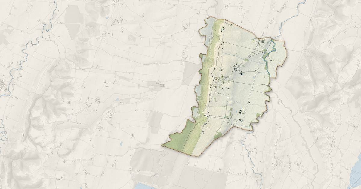 Portrait cartographique de Guizerix : relief, eau, forêts, bâti et voies, calculés à partir des données de l'IGN