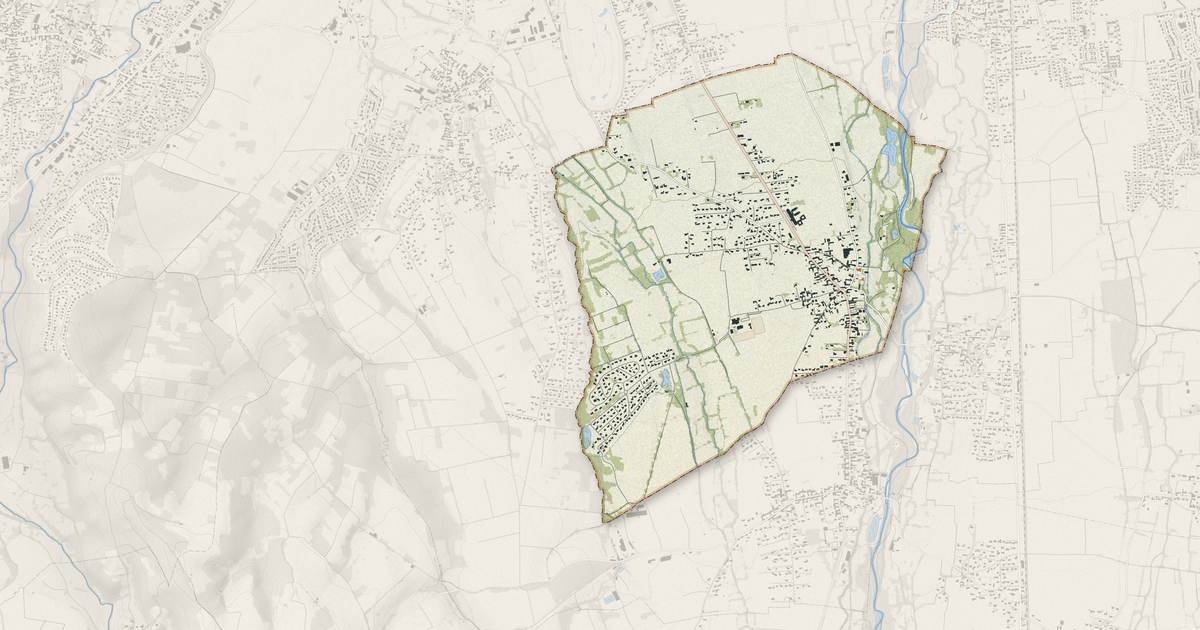 Portrait cartographique de Horgues : relief, eau, forêts, bâti et voies, calculés à partir des données de l'IGN