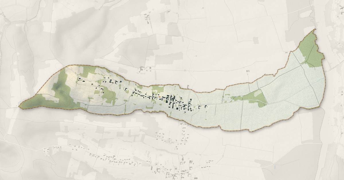 Portrait cartographique de Hourc : relief, eau, forêts, bâti et voies, calculés à partir des données de l'IGN