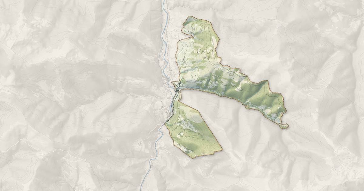 Portrait cartographique de Ilhet : relief, eau, forêts, bâti et voies, calculés à partir des données de l'IGN
