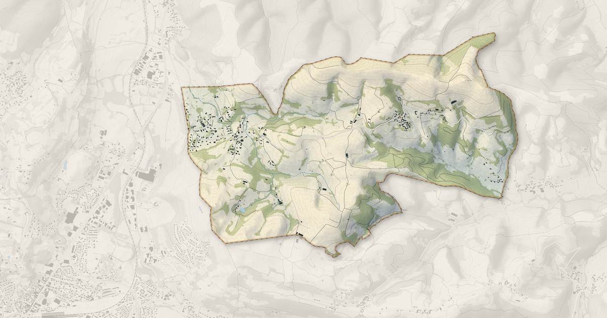 Portrait cartographique de Julos : relief, eau, forêts, bâti et voies, calculés à partir des données de l'IGN
