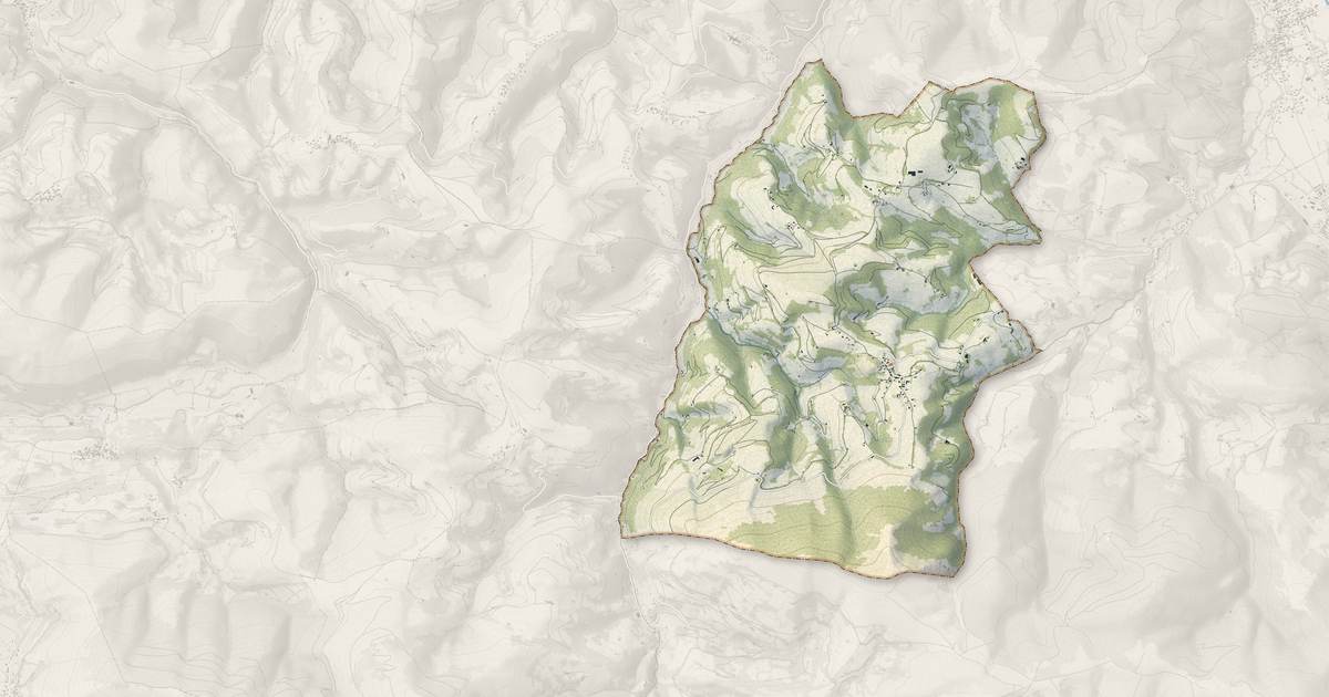 Portrait cartographique de Labassère : relief, eau, forêts, bâti et voies, calculés à partir des données de l'IGN
