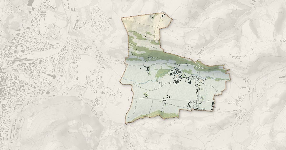 Portrait cartographique de Lézignan : relief, eau, forêts, bâti et voies, calculés à partir des données de l'IGN