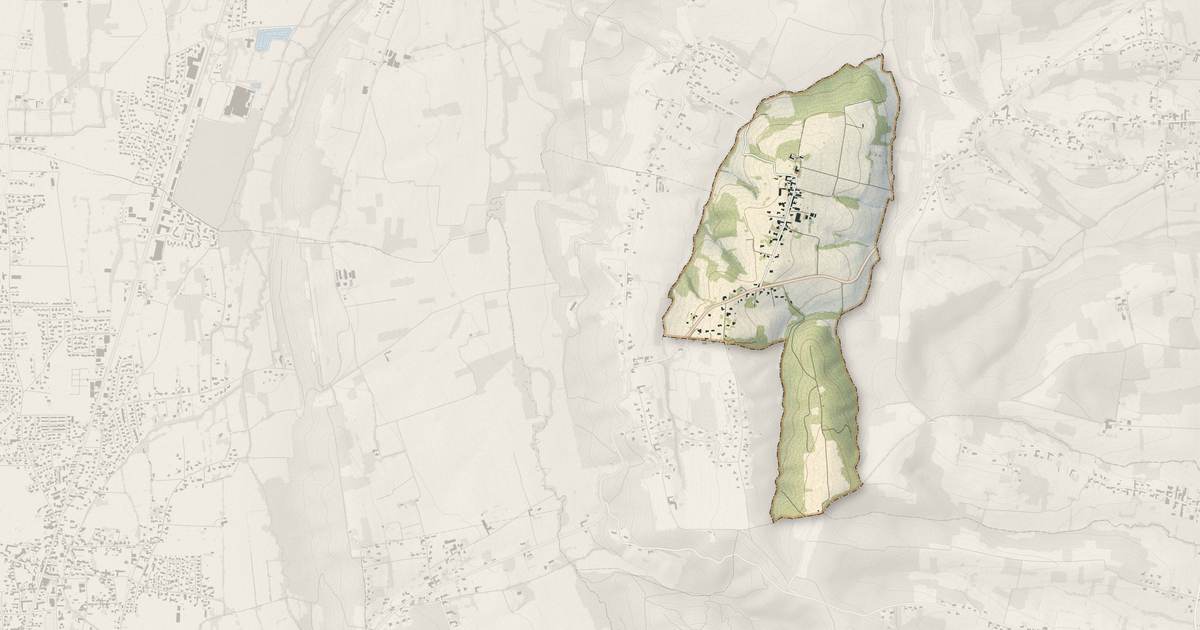 Portrait cartographique de Lizos : relief, eau, forêts, bâti et voies, calculés à partir des données de l'IGN
