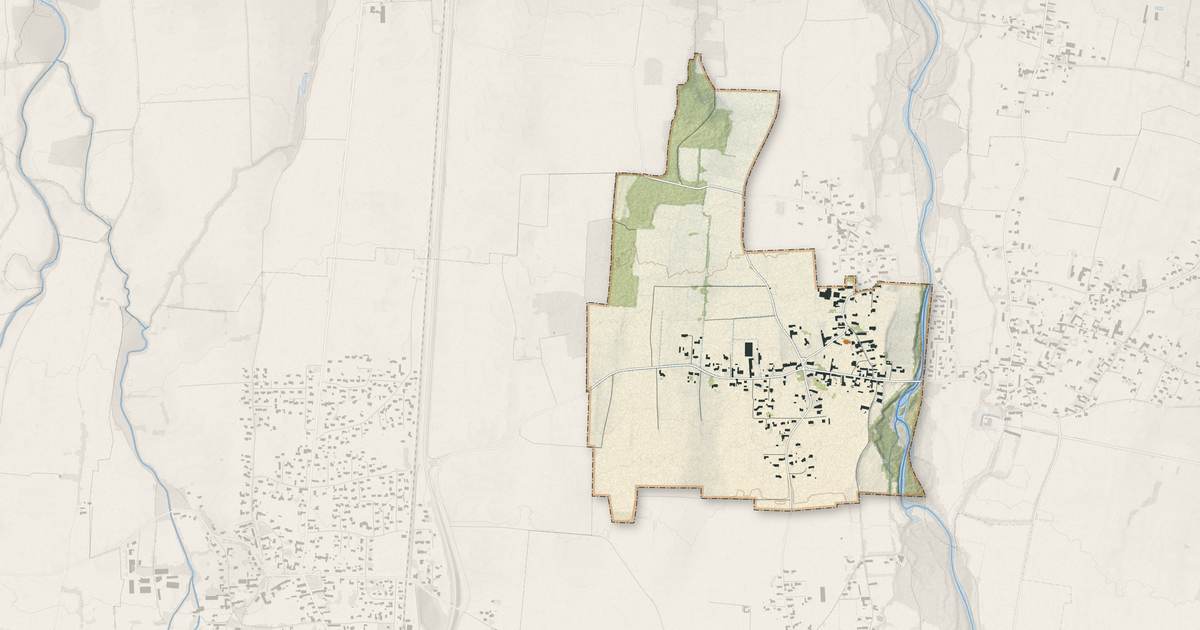 Portrait cartographique de Marsac : relief, eau, forêts, bâti et voies, calculés à partir des données de l'IGN