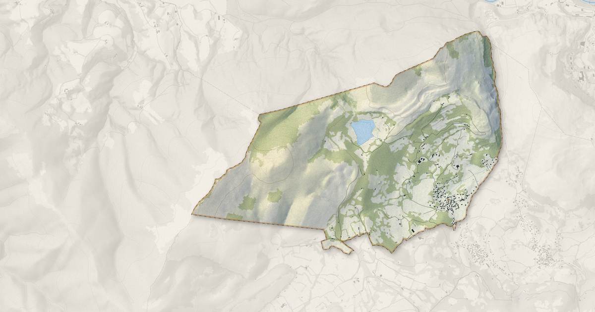 Portrait cartographique de Omex : relief, eau, forêts, bâti et voies, calculés à partir des données de l'IGN