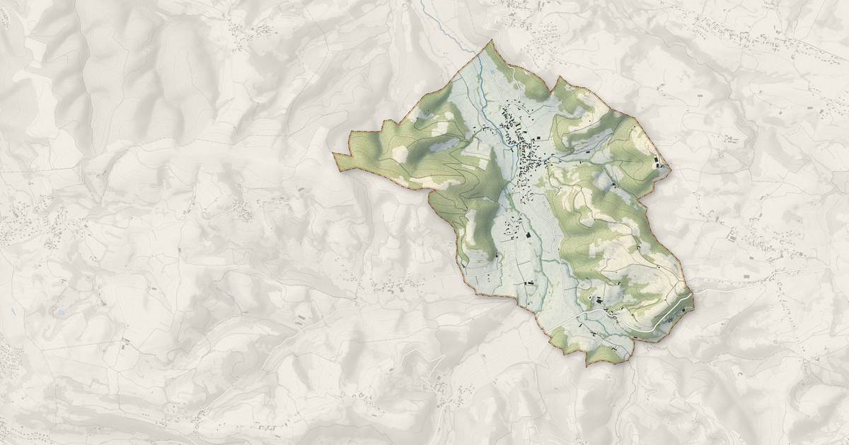 Portrait cartographique de Orincles : relief, eau, forêts, bâti et voies, calculés à partir des données de l'IGN