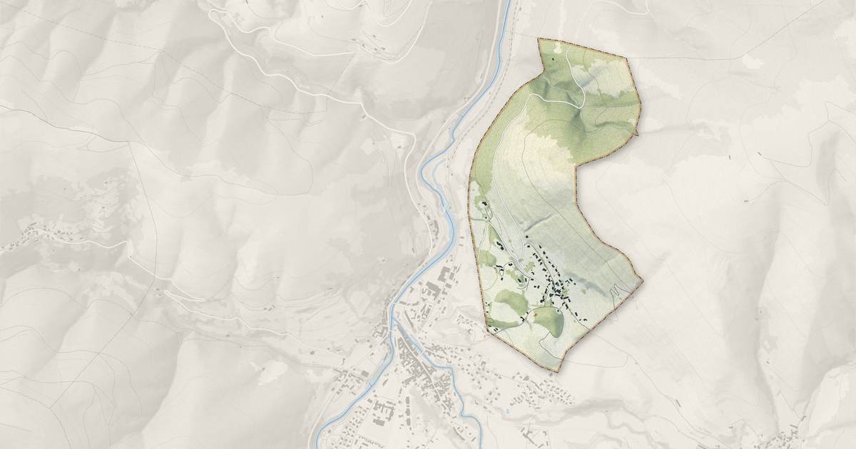 Portrait cartographique de Pailhac : relief, eau, forêts, bâti et voies, calculés à partir des données de l'IGN