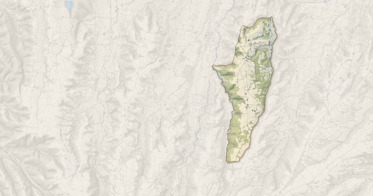 Portrait cartographique de Recurt : relief, eau, forêts, bâti et voies, calculés à partir des données de l'IGN