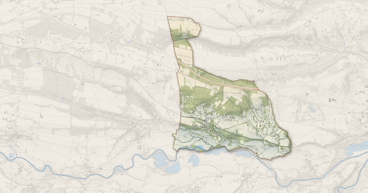 Portrait cartographique de Saint-Paul : relief, eau, forêts, bâti et voies, calculés à partir des données de l'IGN
